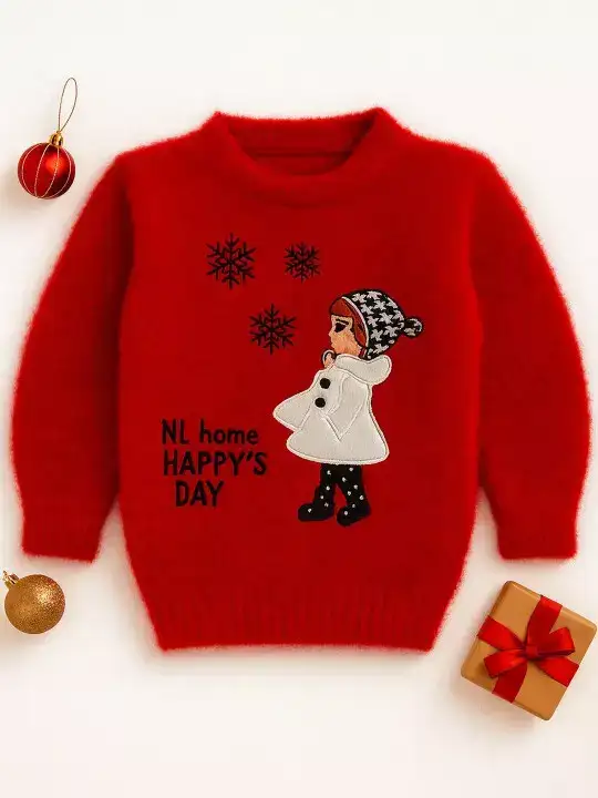 Image for Rebiva-KidsWoollenPulloverwithFuzzyDetail