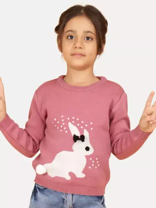 Image for JoEHazel-GirlsGraphicPrintedWinterPullover