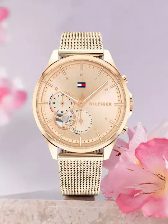 Image for TommyHilfiger-Women'sGold-TonedBraceletStyleStrapsAnalogueWatch