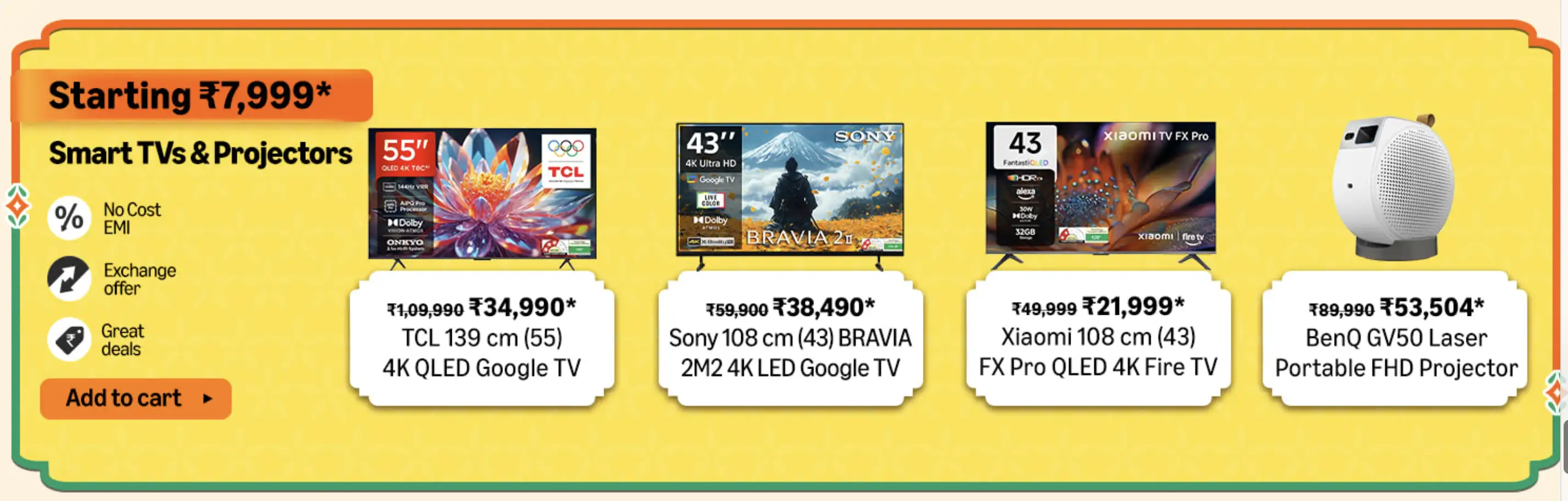 Image for SmartTVsandProjectors-StartingRs.7999