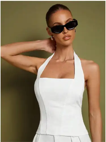 Image for ZYNGWomenHalterNeckCorsetTop