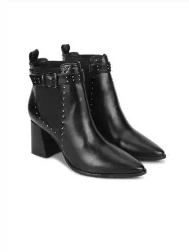 Image for YohoWomenMidTopPointedToeBlockHeelChelseaBoots