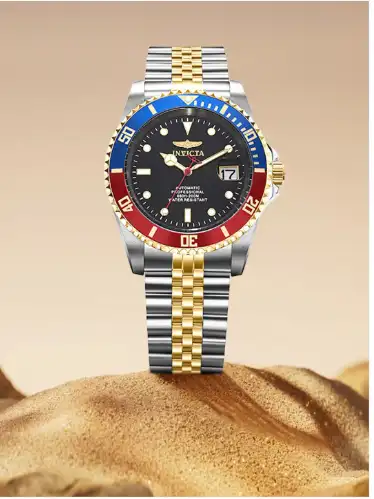 Image for InvictaMenProDiverAutomaticBlackDialAnalogWatch