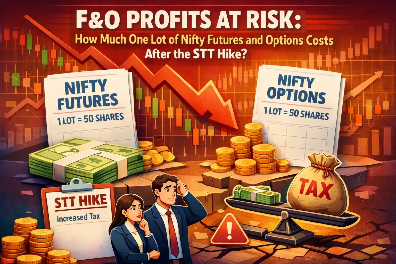 F&amp;O profits at risk: How much one lot of Nifty futures and options costs after the STT hike