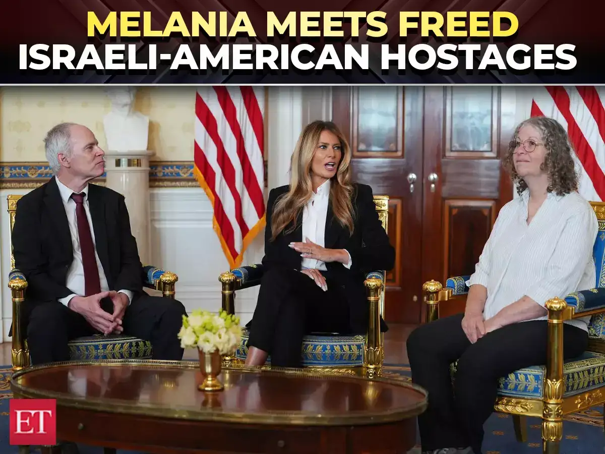 'Very emotional...': Melania meets freed Gaza hostages Keith and Aviva featured in her documentary 