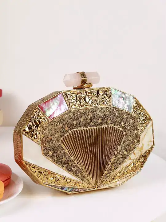 Image for THETANCLAN-EmbellishedBoxClutch