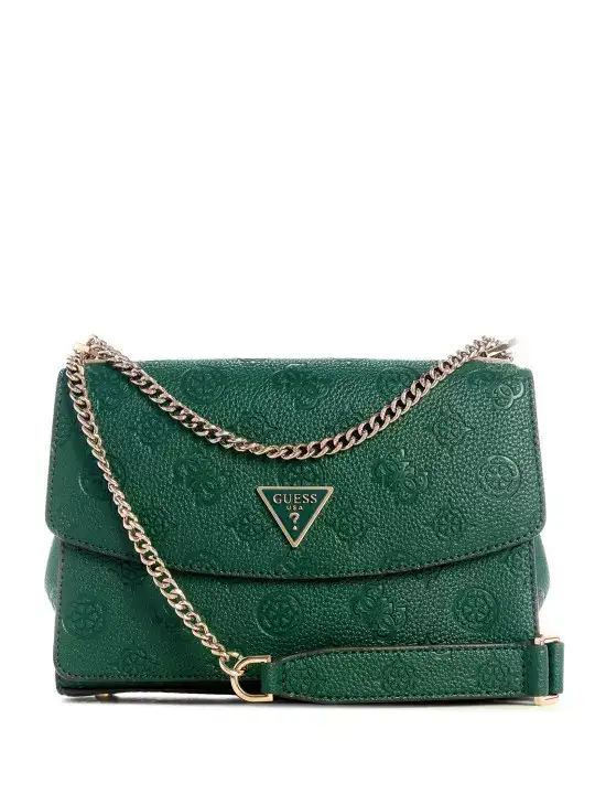 Image for GUESS-WomenBrandLogoPrintedStructuredShoulderBag