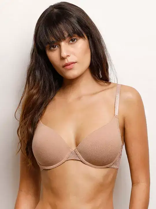 Image for Zivame-Nude-ColouredSolidUnderwiredLightlyPaddedT-shirtBra