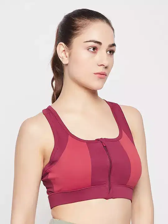 Image for Clovia-ColourblockedRacerbackMoistureWickingSportsBra