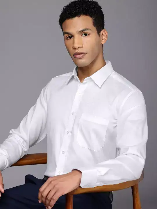 Image for LouisPhilippe-MenSlimFitEasytoIronPremiumCottonFullSleeveFormalShirt