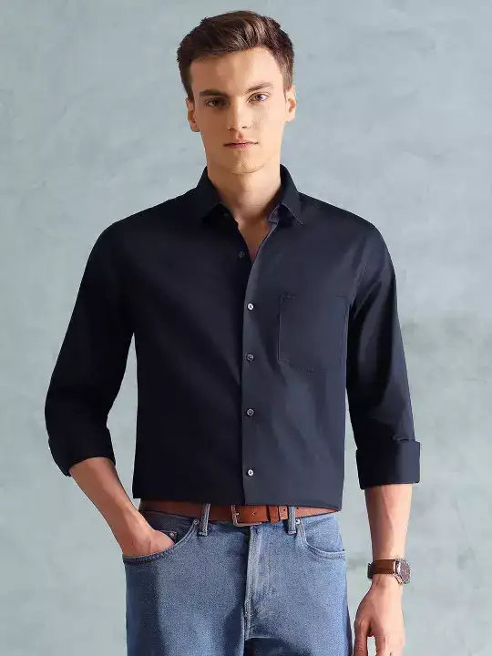 Image for Arrow-MenSlimFitCutawayCollarFormalPureCottonShirt