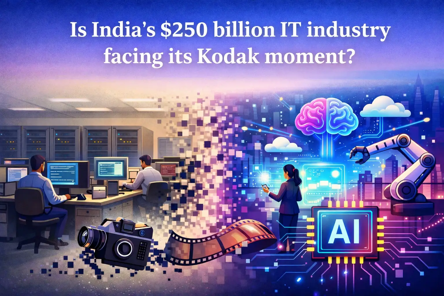 Fear of the unknown: Is India's $250 billion IT industry facing its Kodak moment?