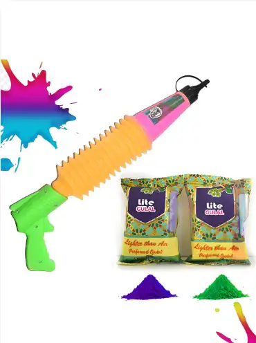 Image for CraftVatikaGreen%26PurpleOrganicHoliColors