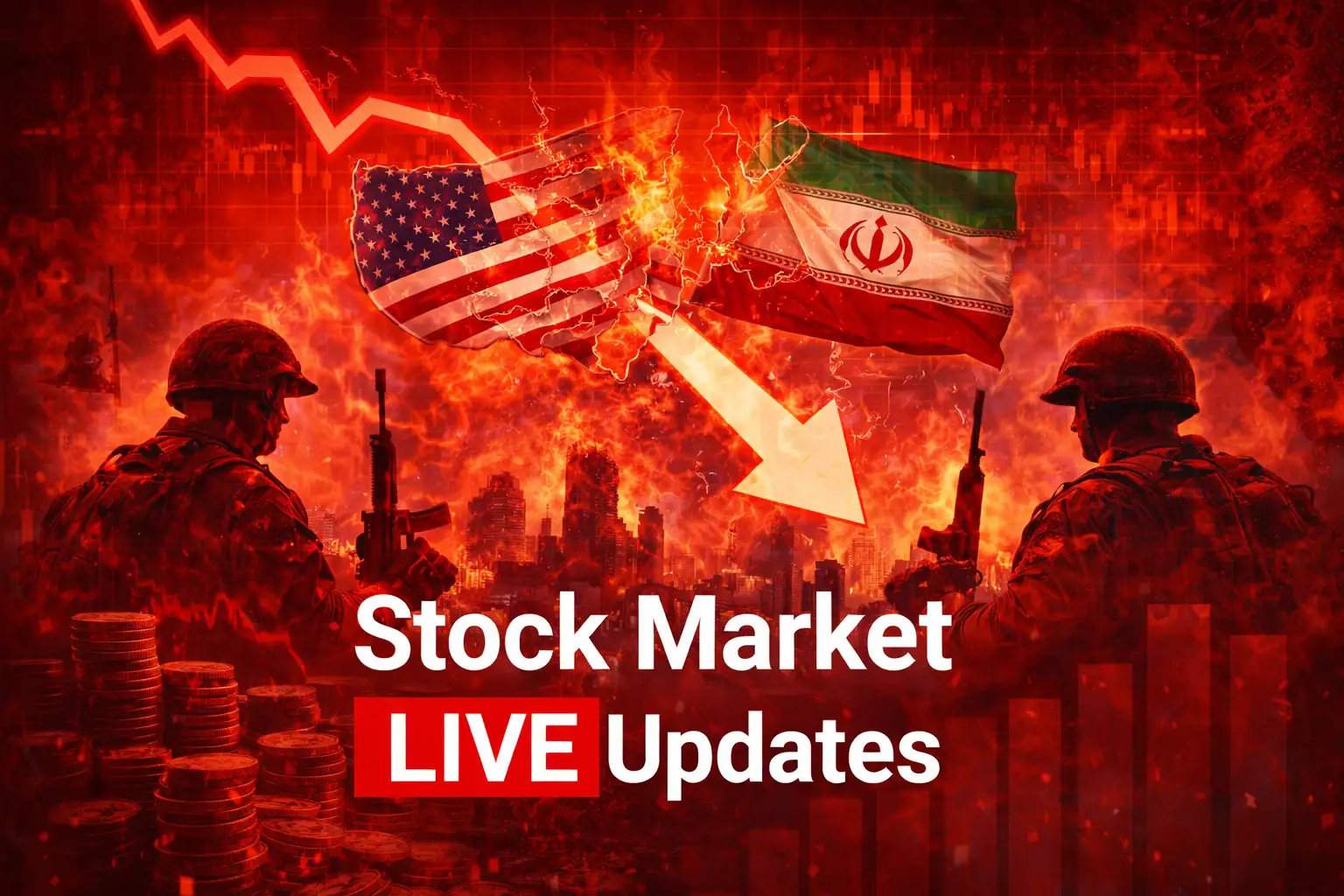 Sensex Today | Nifty 50 | Stock Market LIVE Updates: Sensex tanks over 1,800 pts, Nifty below 24,650; all sectors in red