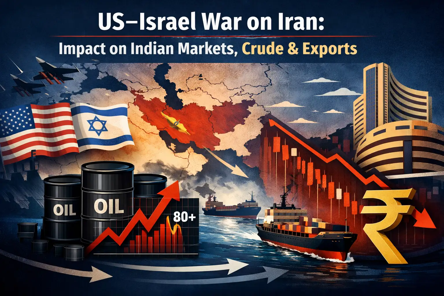 Explained: What US-Israel war on Iran means for Indian stock market investors, crude oil and exports