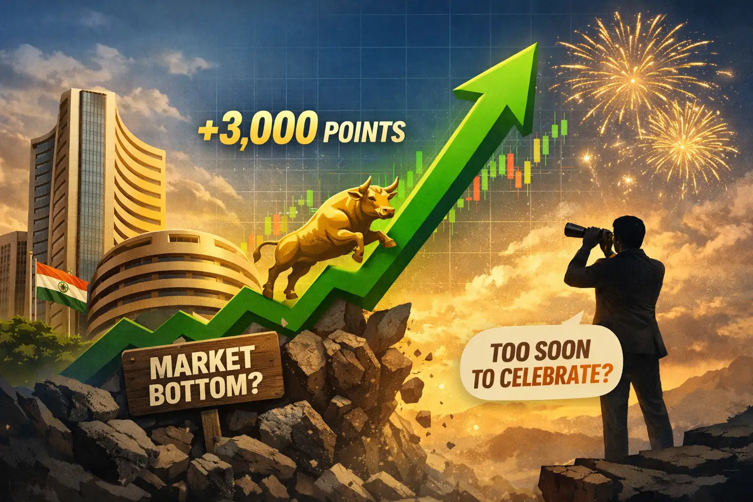 Sensex jumps nearly 3,000 points in 3 days. Has the market found its bottom or too early to celebrate?