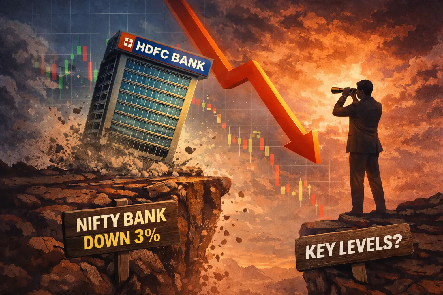 Nifty Bank plunges 3% as HDFC Bank crashes: Key levels to watch out for