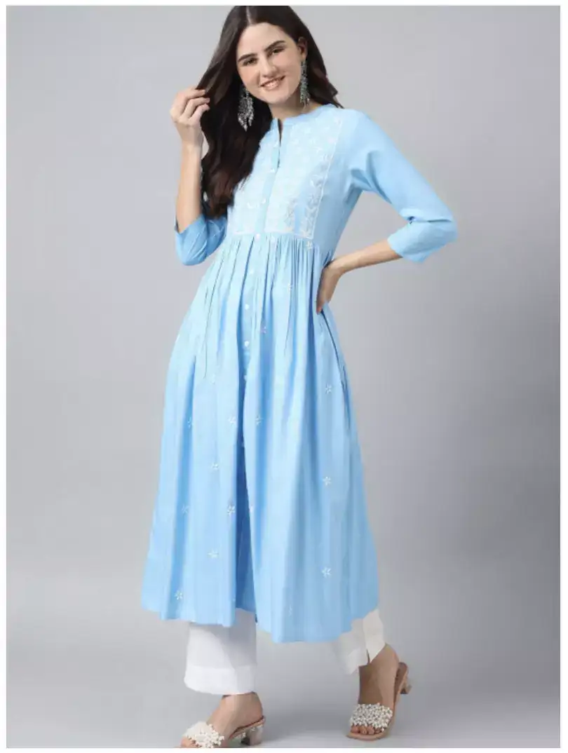 Image for ANANDITAWomenEmbroideredAnarkaliKurta