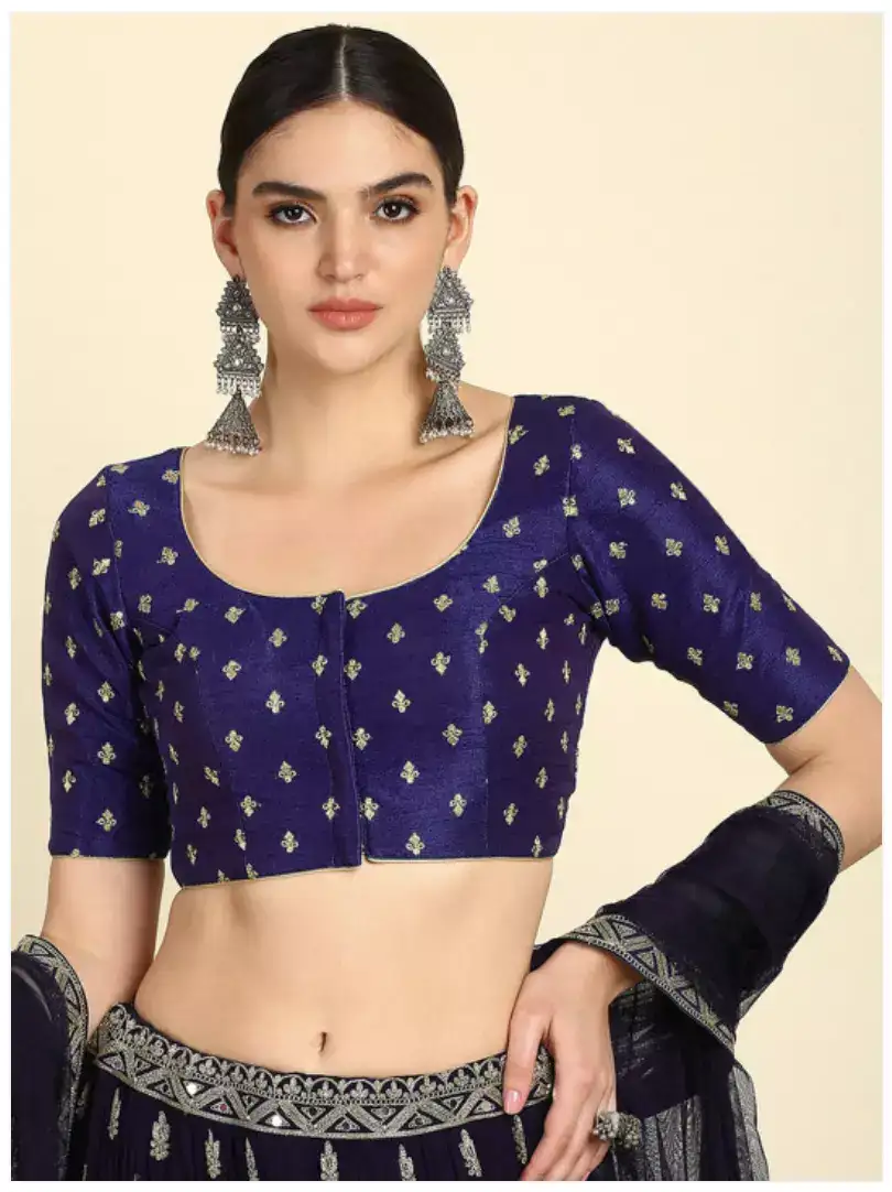 Image for SochEmbroideredSareeBlouse