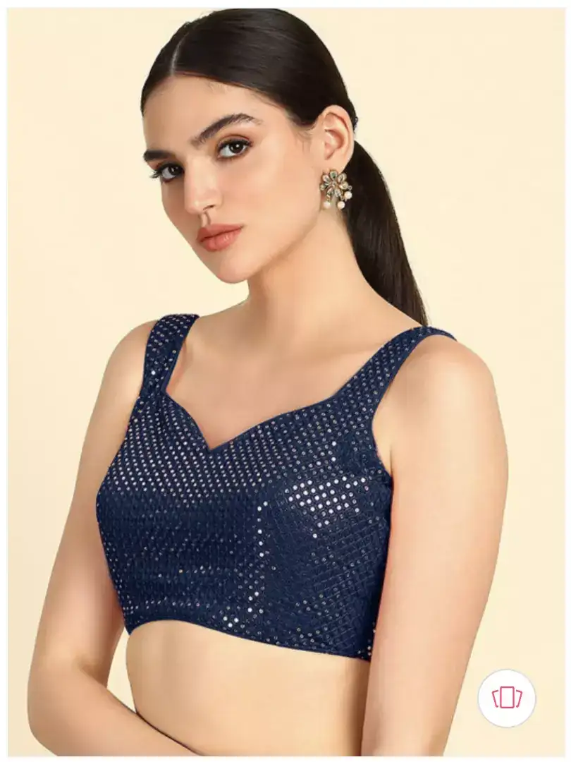 Image for SochEmbroideredSareeBlouse