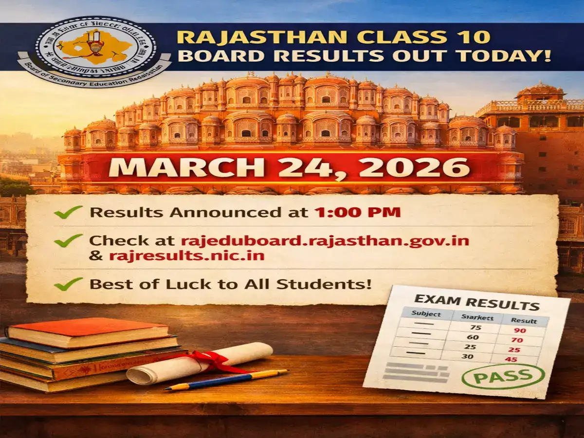 RBSE Class 10th results to be out today: Check Rajasthan board result time, how to download from rajresults.nic.in and rajeduboard.rajasthan.gov.in and other details