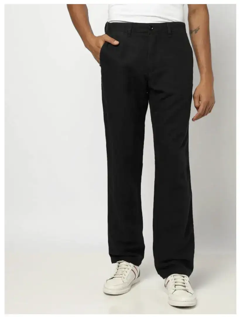 Image for GAPMenStraightFitLinenCottonChinosTrousers