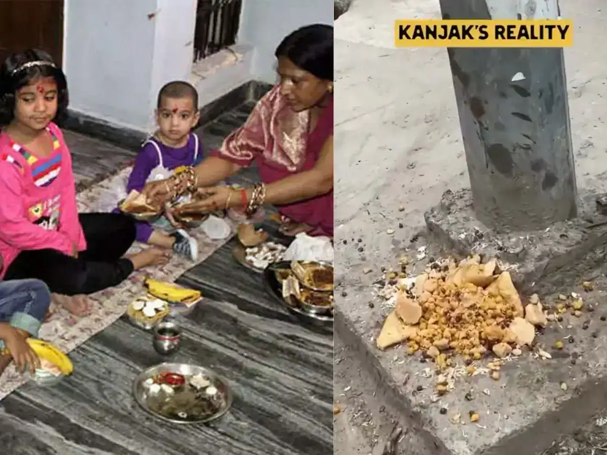‘Kids come only for money, throw away food’: Viral video questions if Kanya Pujan is losing its soul to greed and waste