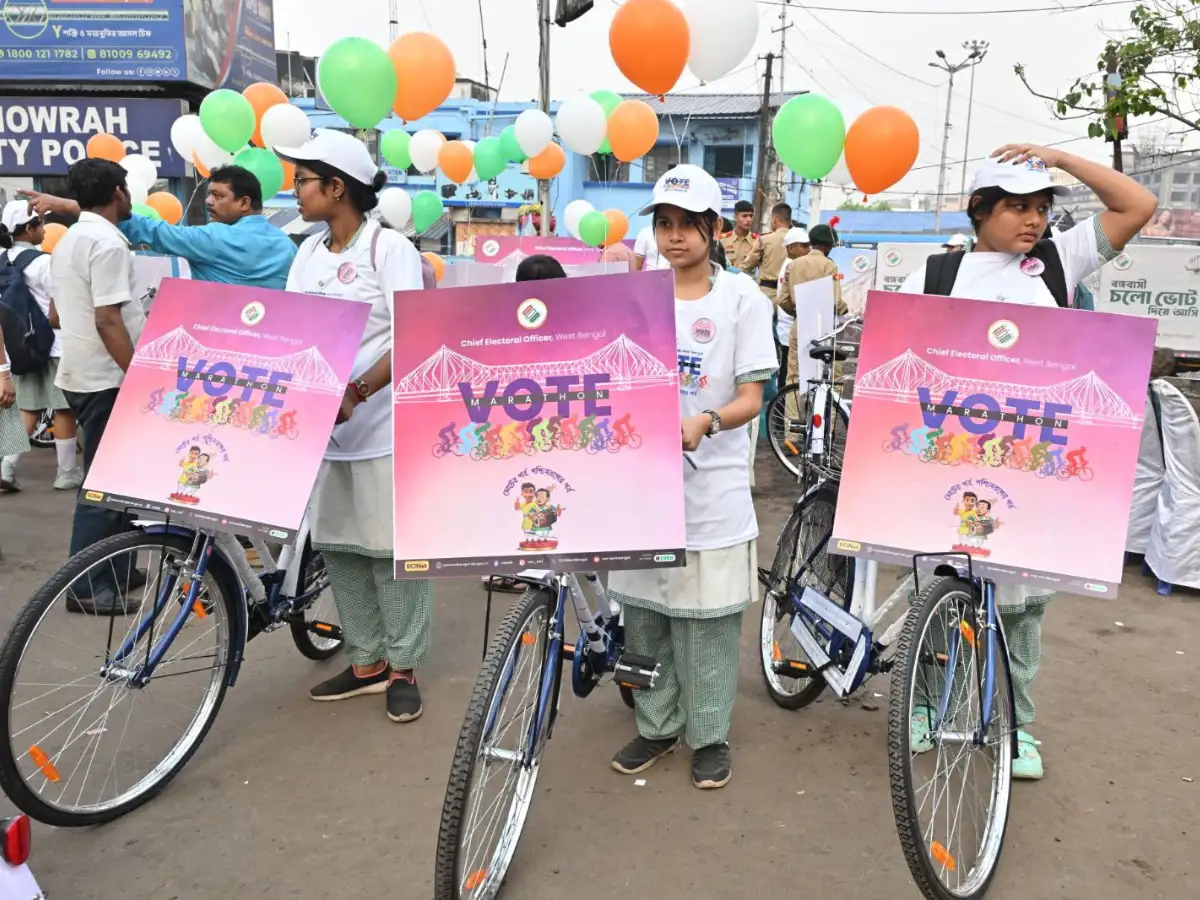 Cyclothon and cultural events held in Howrah to promote voter awareness