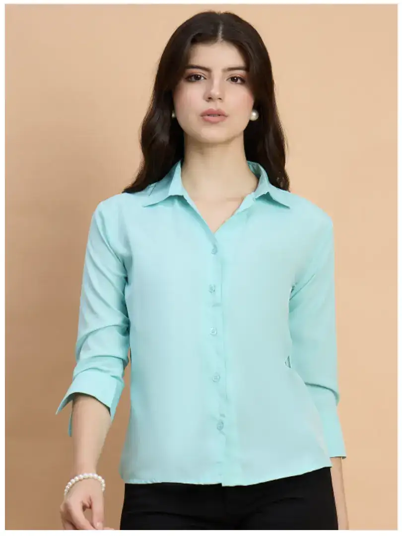 Image for QIOASpreadCollarStandardFormalShirt