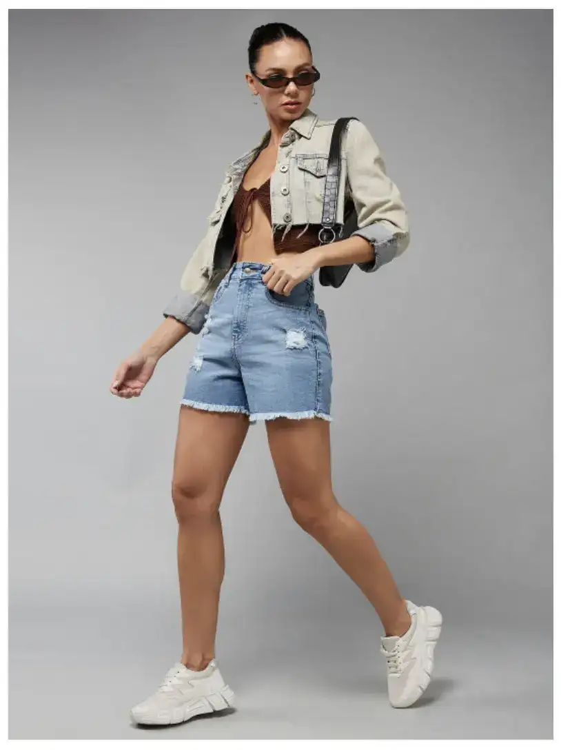 Image for MissChaseWomenRippedDenimShorts