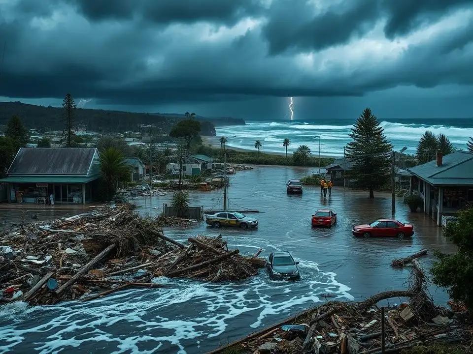 One-in-50-year coastal storm batters NSW with 100km/h winds and 11m swells, cripples transport and halts rescue response capacity