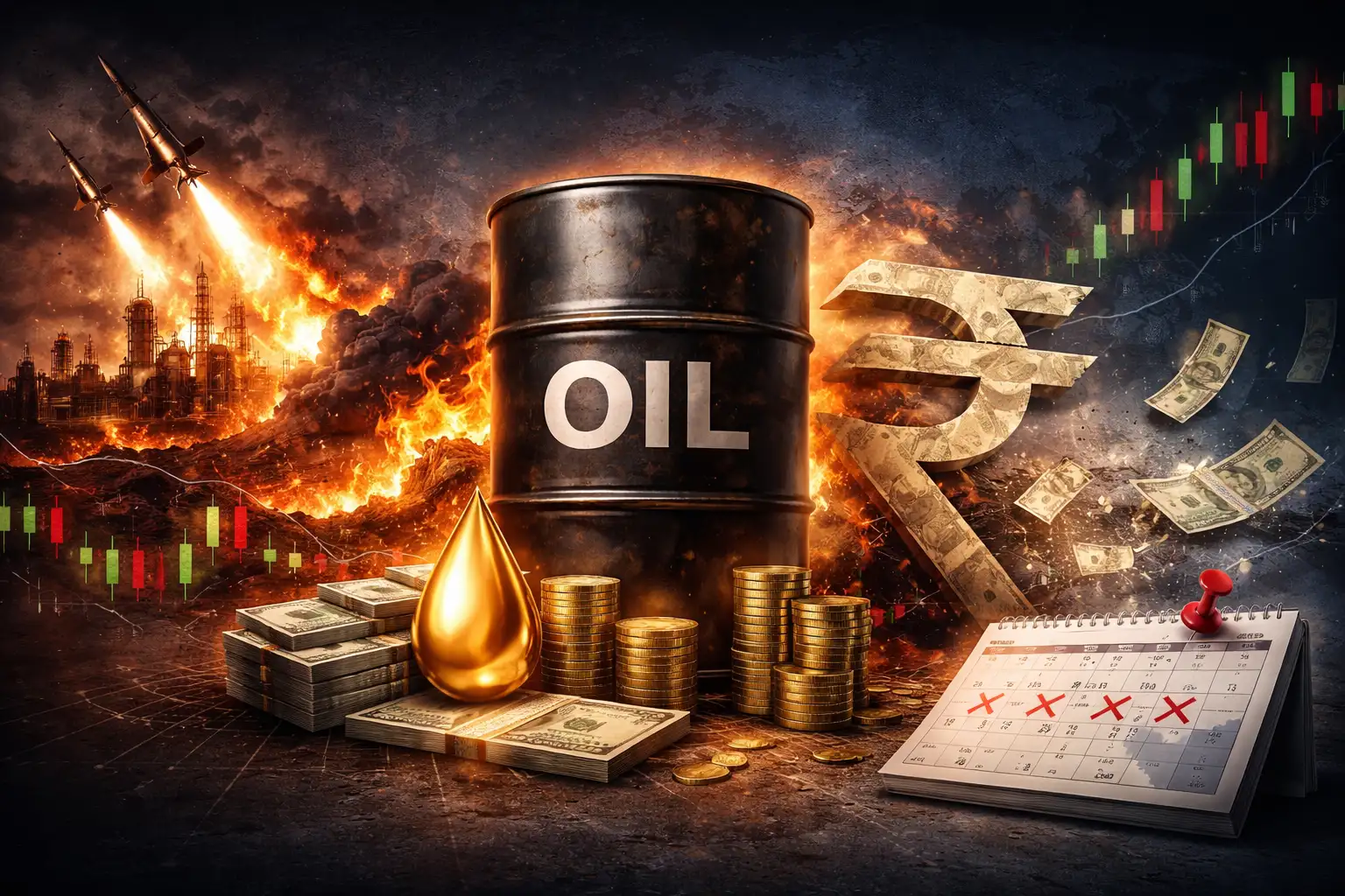 Iran war, crude, rupee among 8 factors to steer D-Street in holiday-shortened week