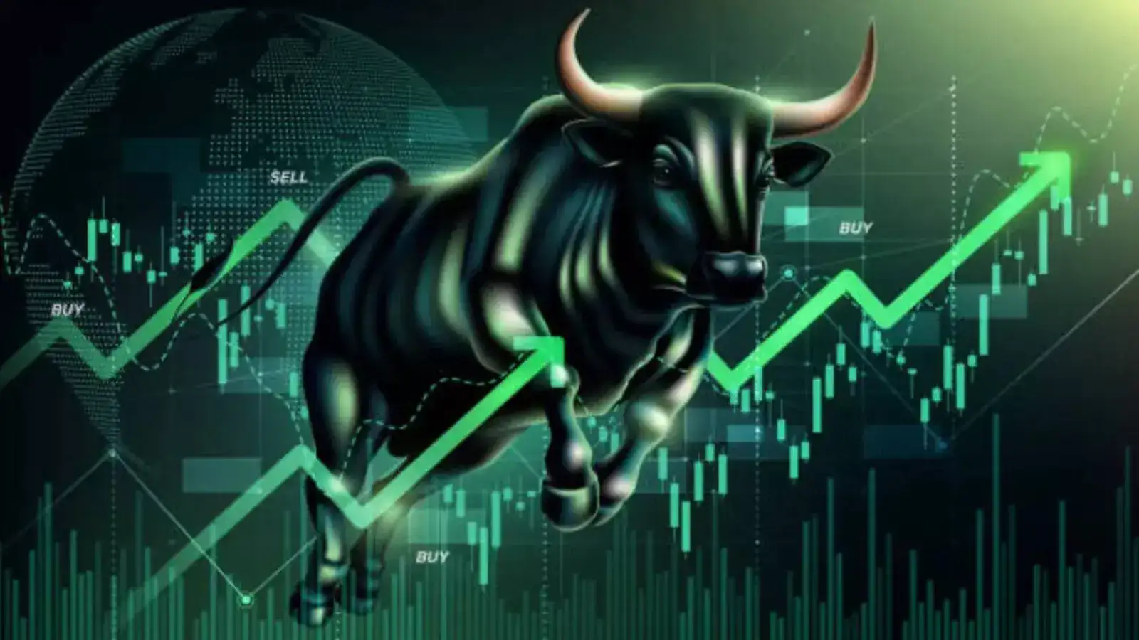 Sensex Surges 1,400 Points as Bulls Dominate; Nifty Crosses 22,700