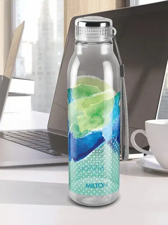 Image for Milton-Helix1000GreenAbstractPlasticSpill-ProofWaterBottle