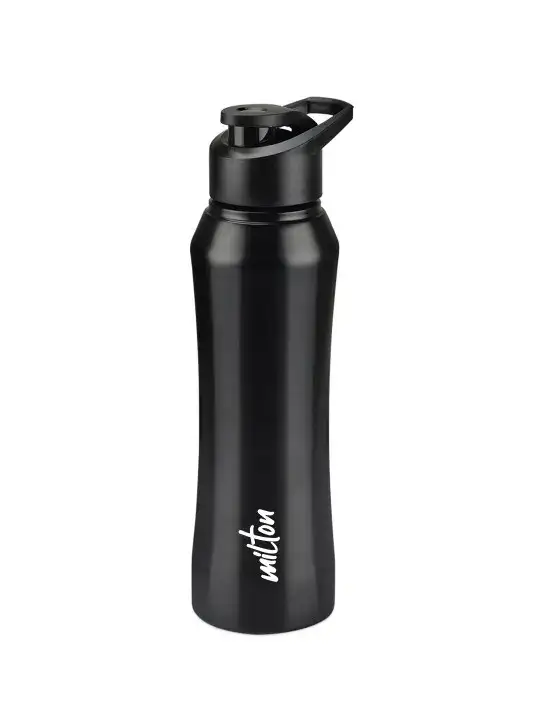 Image for Milton-Comet1000BlackStainlessSteelSingleWallVacuumWaterBottle