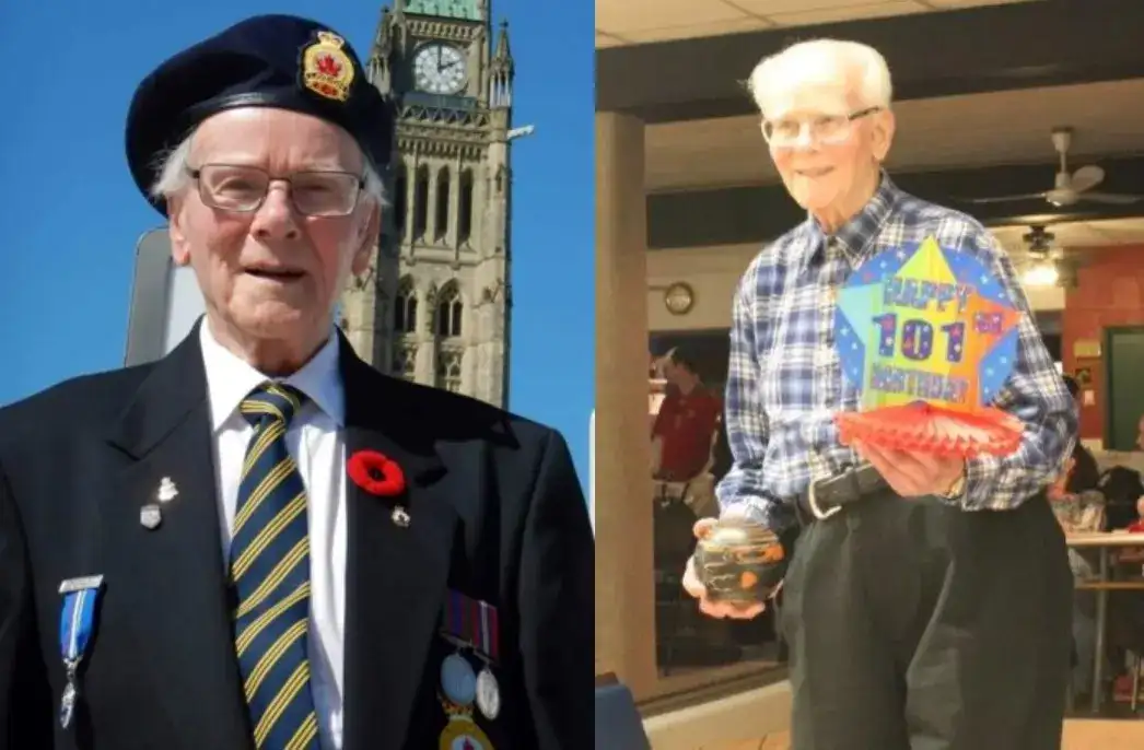Burdett ‘Burd’ Sisler, oldest living Canadian and WWII veteran with 14 great-great-grandchildren, dies weeks before celebrating his 111th birthday