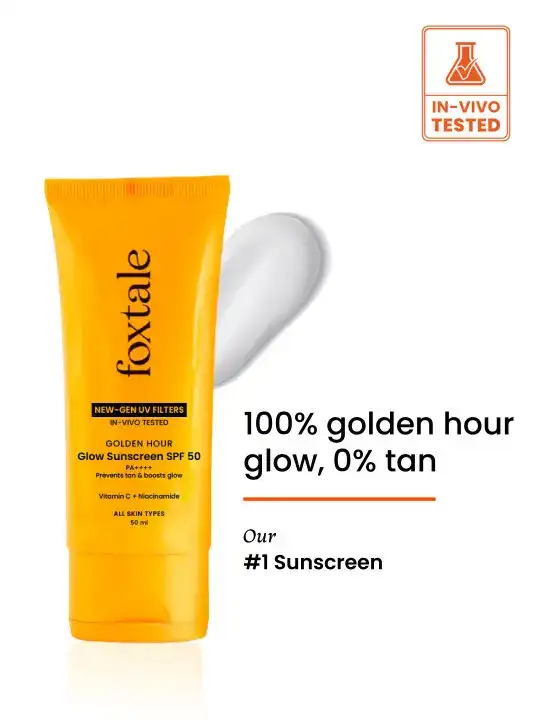 Image for FoxTale-GlowSunscreenwithVitaminC%26NiacinamideSPF50