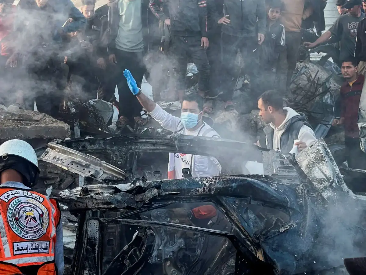 Gaza civil defence, hospital say Israeli strike kills 4