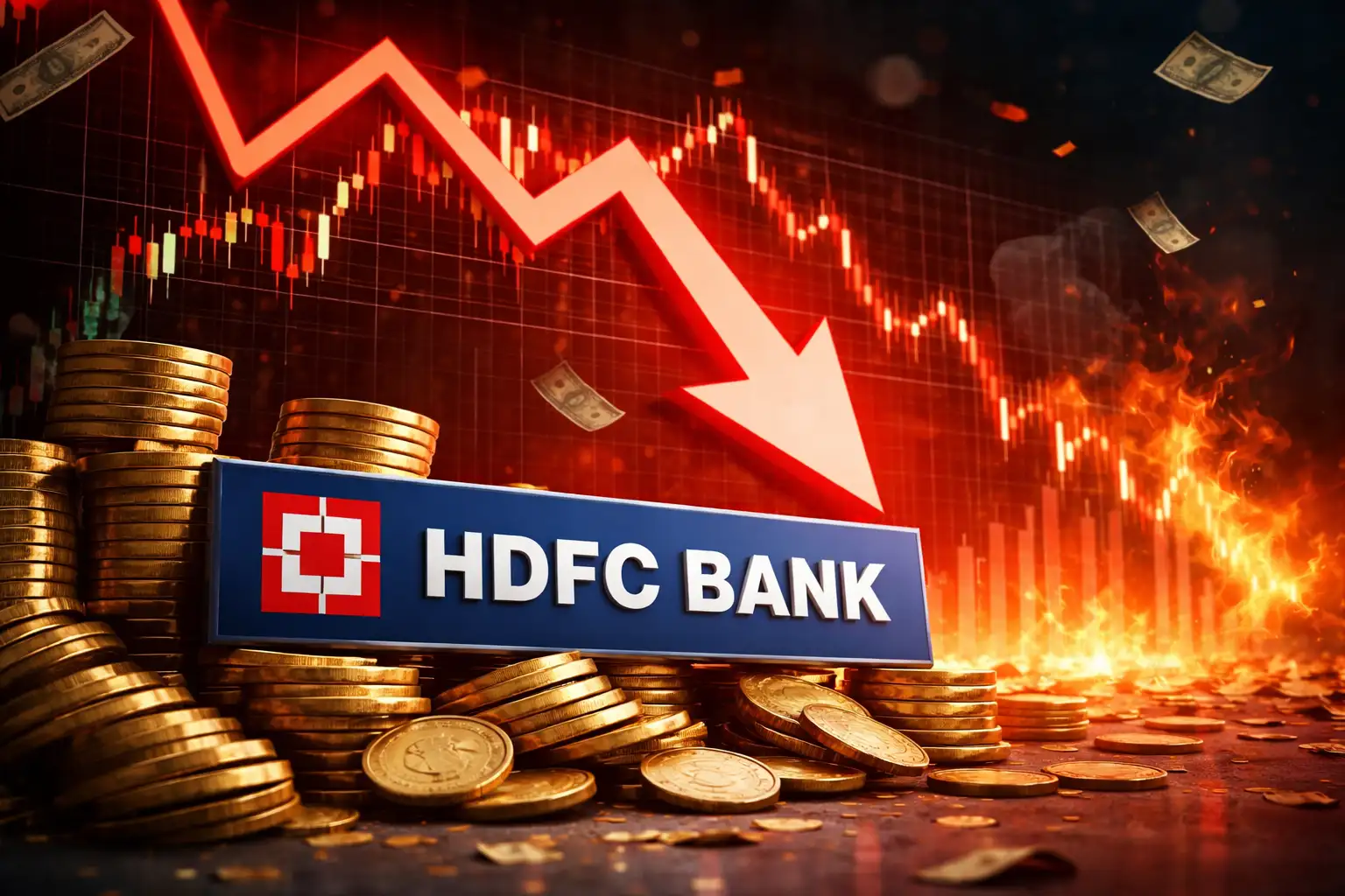 FIIs dump 48 crore HDFC Bank shares as stock crashes 26% in March quarter