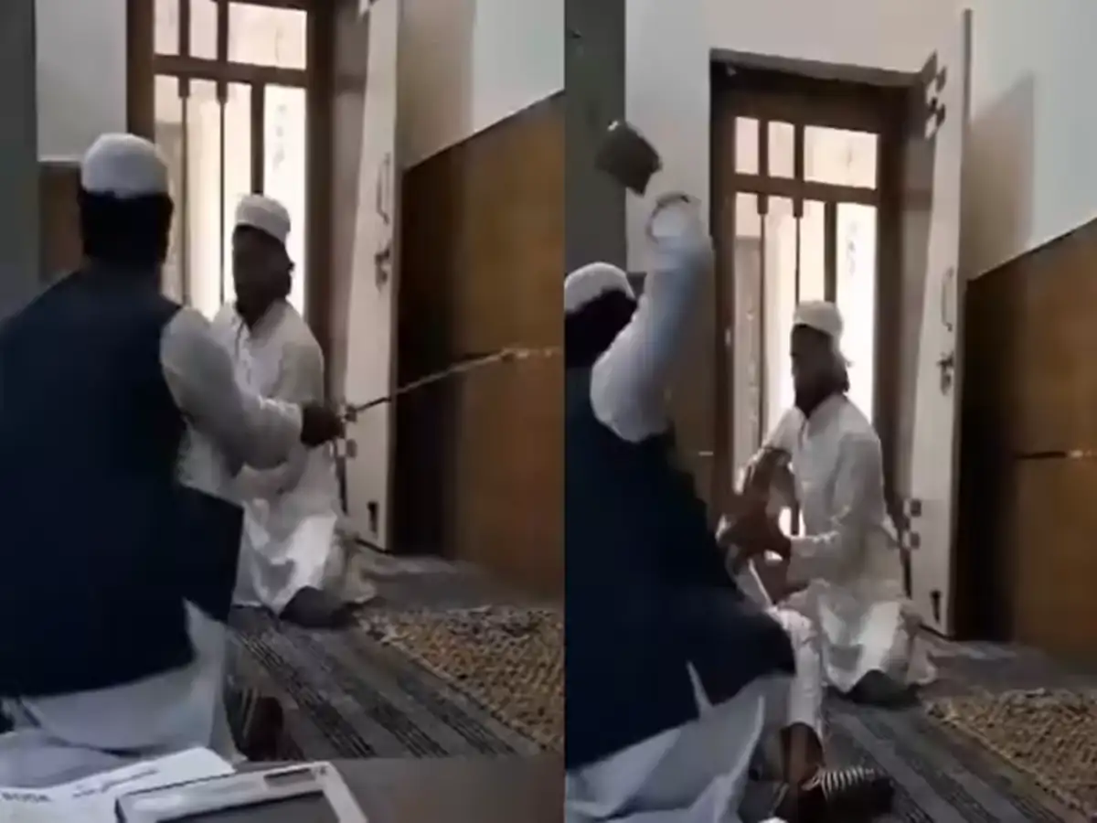 UP madrasa shocker: Teachers brutally beat 10 year-old as he begs for mercy, one holds the child as another beats him with stick