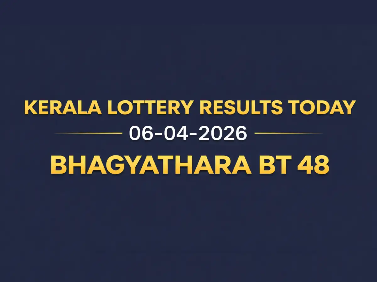 Kerala Bhagyathara BT-48 lottery result out today, 06-04-2026; Check ₹1 crore first prize winner and complete list here