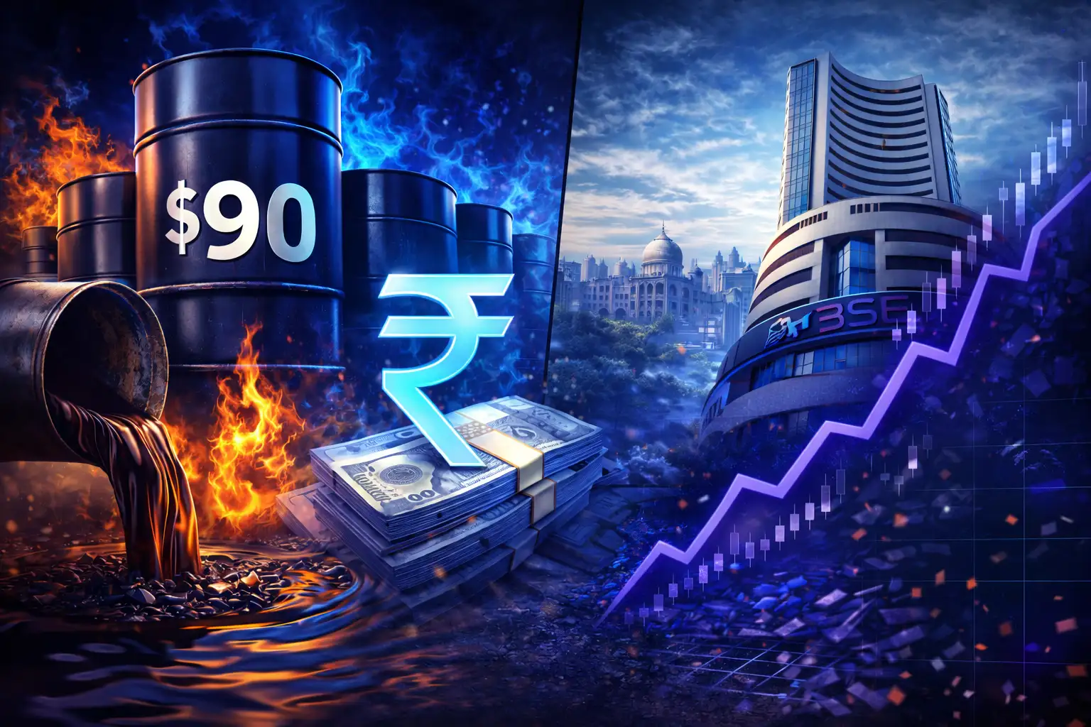 Crude is now less rude: What $90 oil means for your stocks, rupee, Indian economy