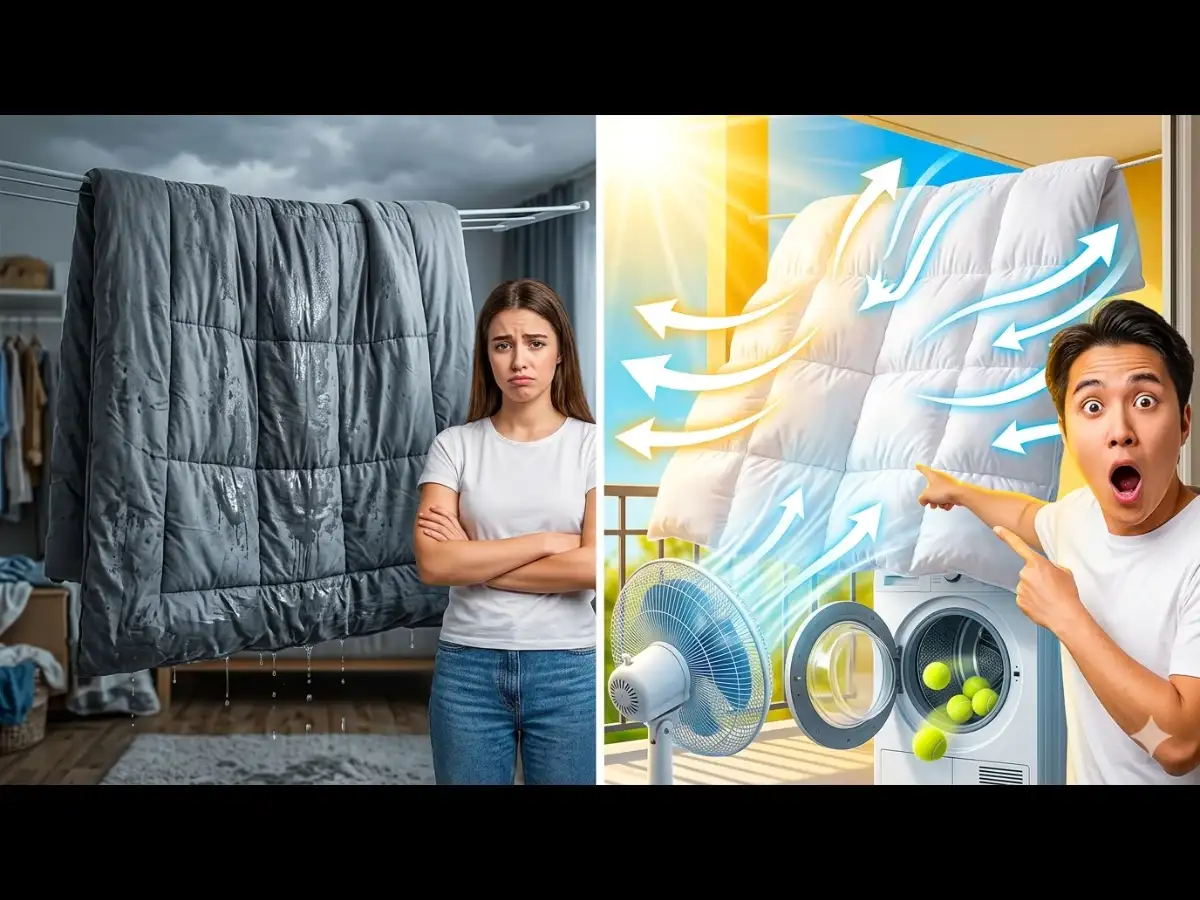 Shocking Hacks to Make Bulky Comforters Dry Faster - The Economic Times