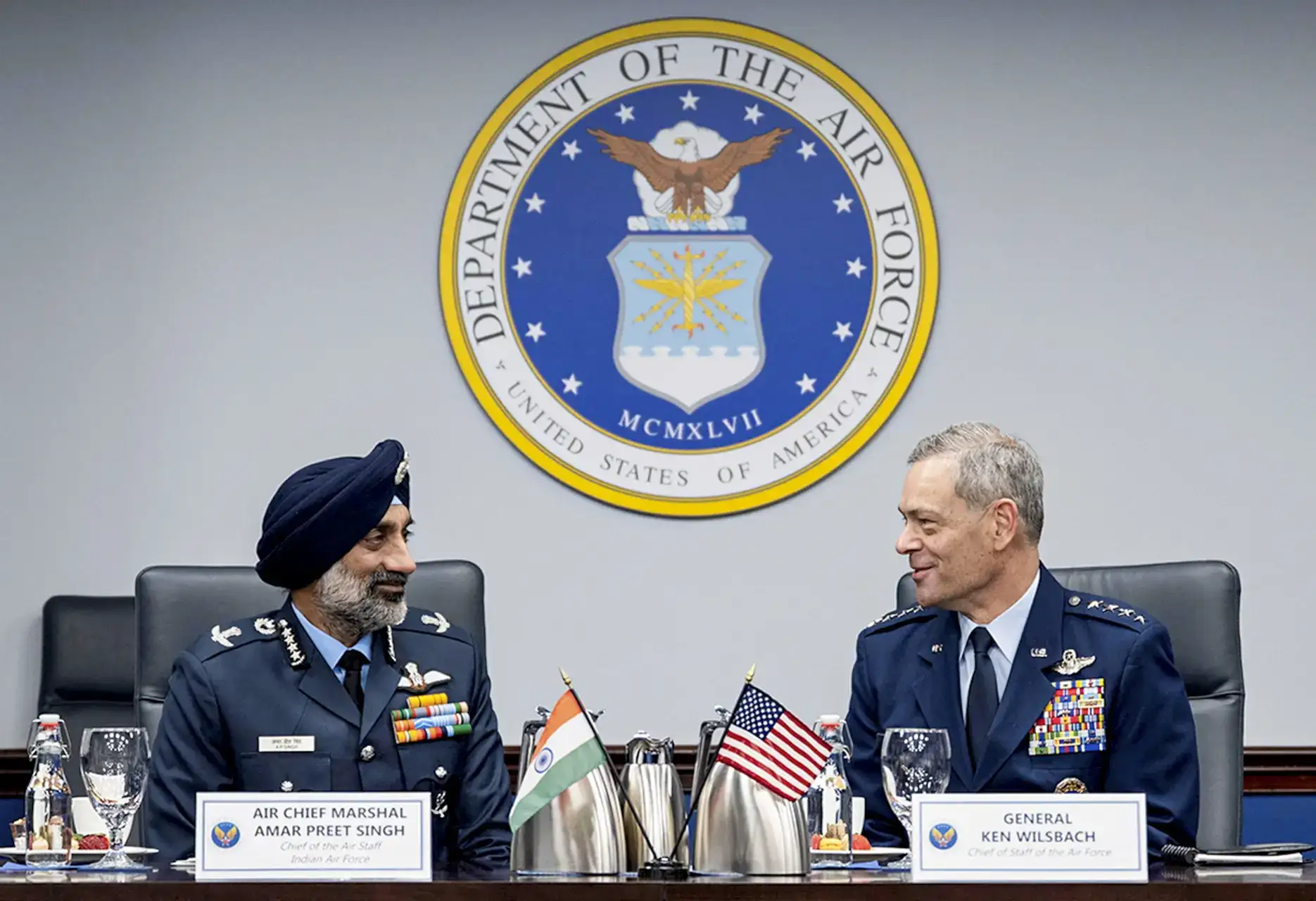 IAF chief discusses defence ties with his US counterpart