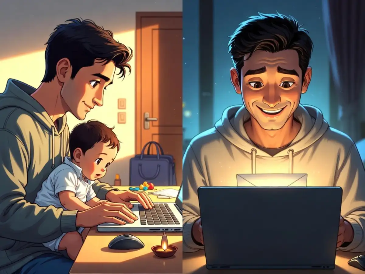 Indian techie requests US manger for flexible hours to look after new-born baby; She replies with empathy; He says 'this is why I can never work in India'