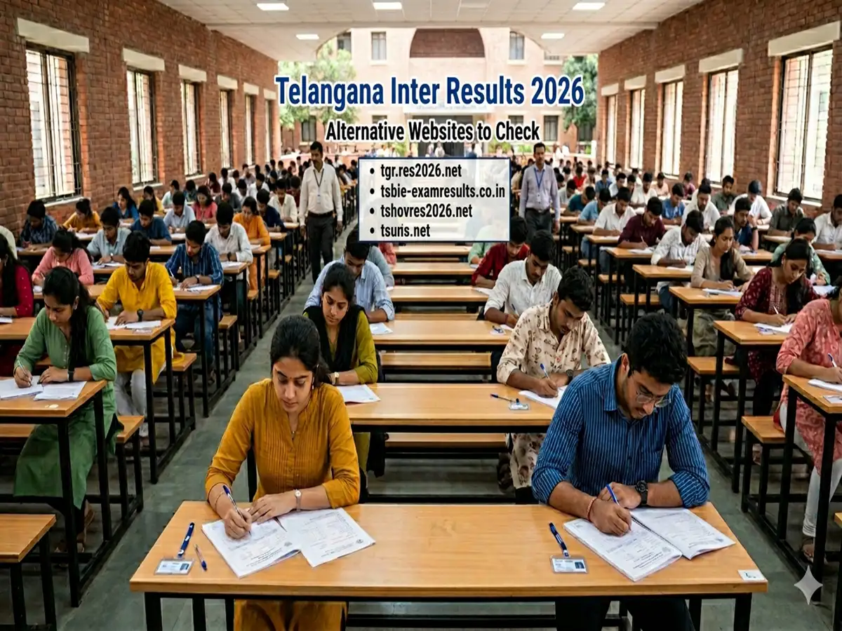 tgbie.cgg.gov.in Telangana TS Inter Results 2026 Alternative Websites: Official website not working? Here's how you can download scorecards from other portals