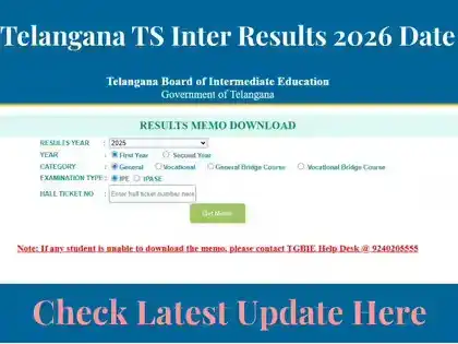 TS Inter Results 2026 Live Updates: Results to be out today at tgbie.cgg.gov.in, check steps to download and latest update here