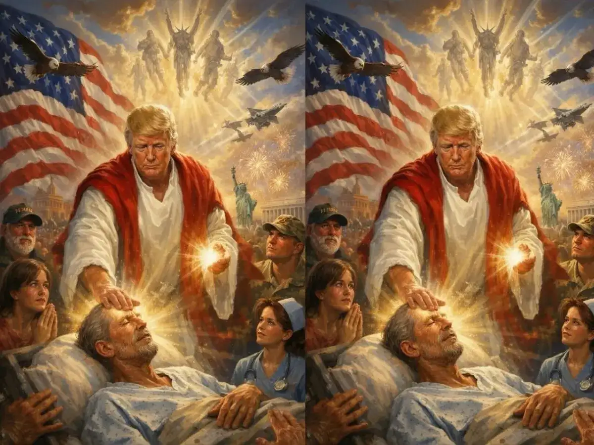 Trump shows himself as a divine healer in a new post amid Iran war. Check image