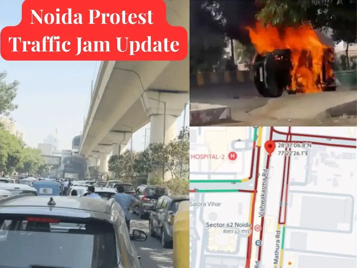 Noida Protest Traffic Latest Update: Workers block key routes, check affected roads, diversions, alternate ways, and why employees are protesting