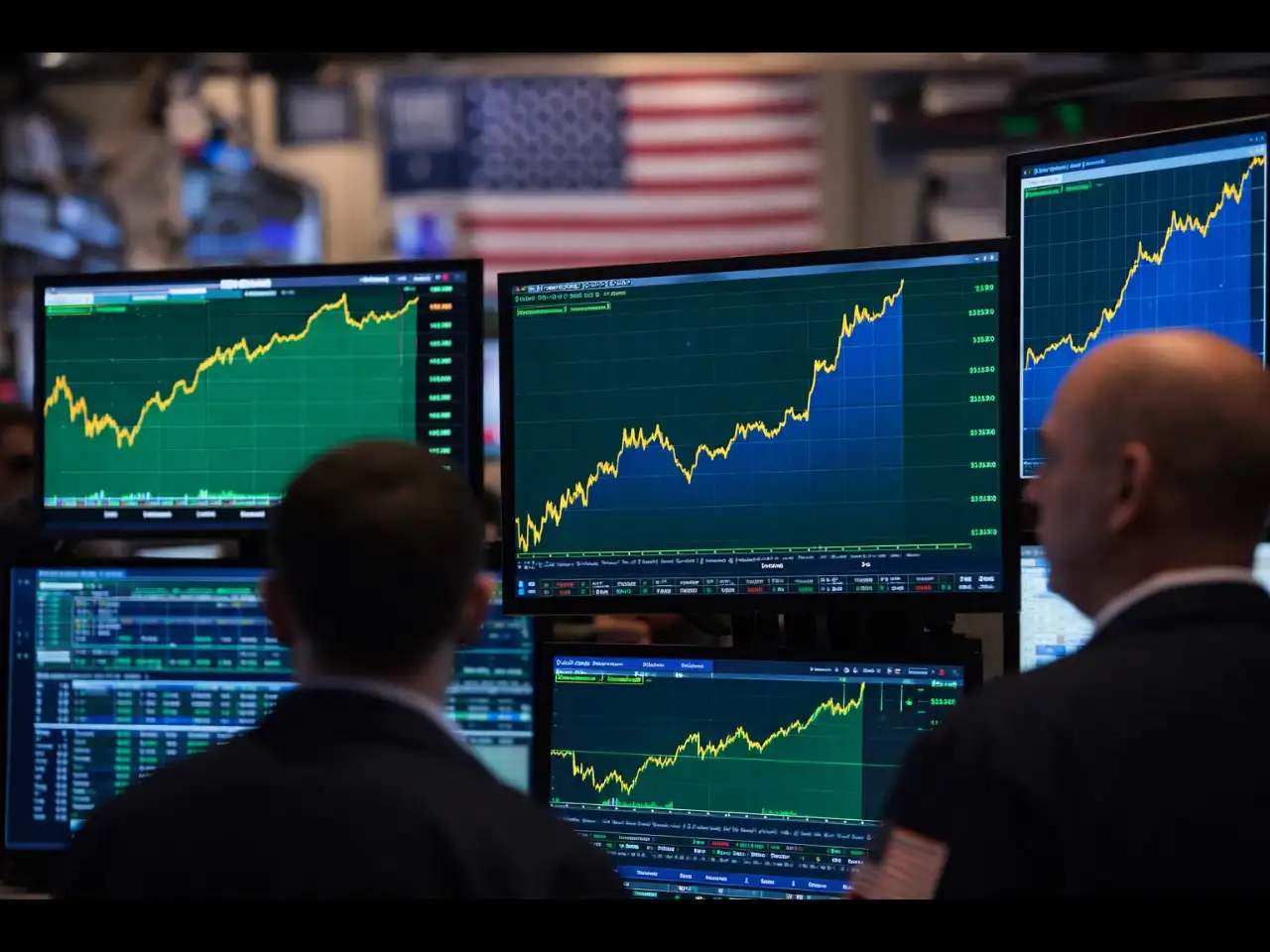 US Stocks Rise on Iran Talks and Amazon Deal